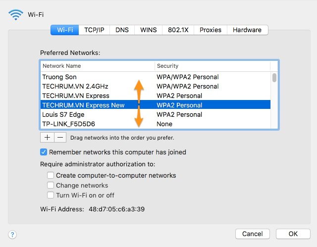 cách thiết lập chế độ Wifi trên Macbook