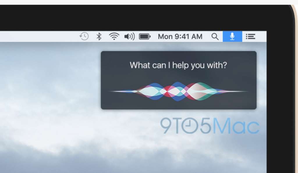 trợ lí ảo siri trên Macbook