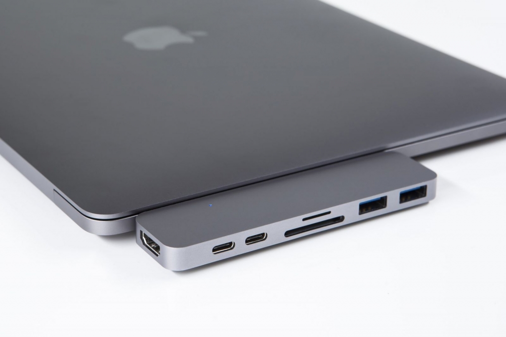 Cáp chuyển HyperDrive 7 in 2 Type-C to HDMI/USB-C/USB 3.1/SD/TF ( GN28B) - ảnh 2