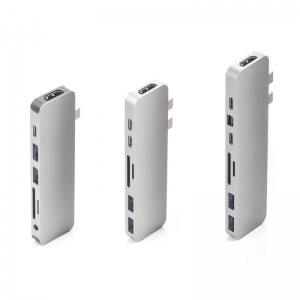 Cáp chuyển HyperDrive 8 in 2 Type-C to HDMI/USB-C/USB 3.1/SD/TF/Mini Displayport