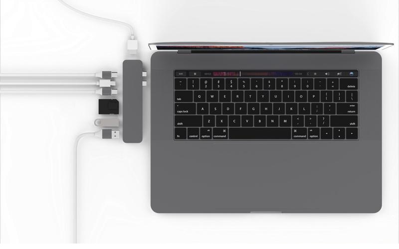 Cáp chuyển HyperDrive 8 in 2 Type-C to HDMI/USB-C/USB 3.1/SD/TF/Mini Displayport - ảnh 3