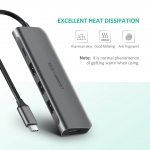 Cáp chuyển Ugreen 5 in 1 Type C to HDMI/USB-C/USB 3.0 (50209) - ảnh 1