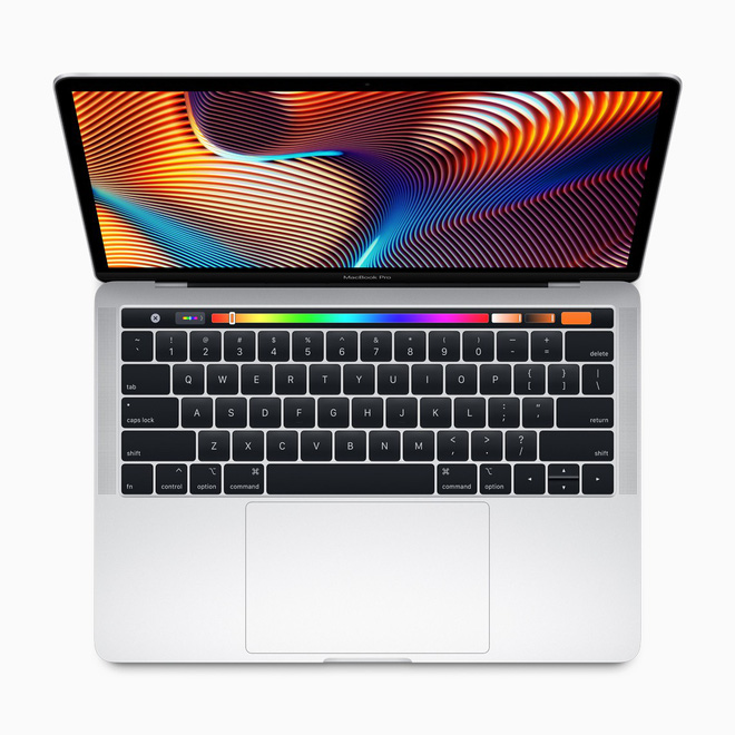 Macbook Pro 13 inch không Touchbar được nâng cấp toàn diện, có thêm Touchbar, Touch ID, chip Intel thế hệ 8