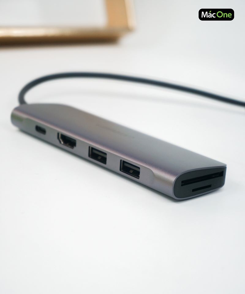 Cáp chuyển Ugreen 6 in 1 Type-C to HDMI/USB-C/USB 3.0/SD/TF (70411) - ảnh 2