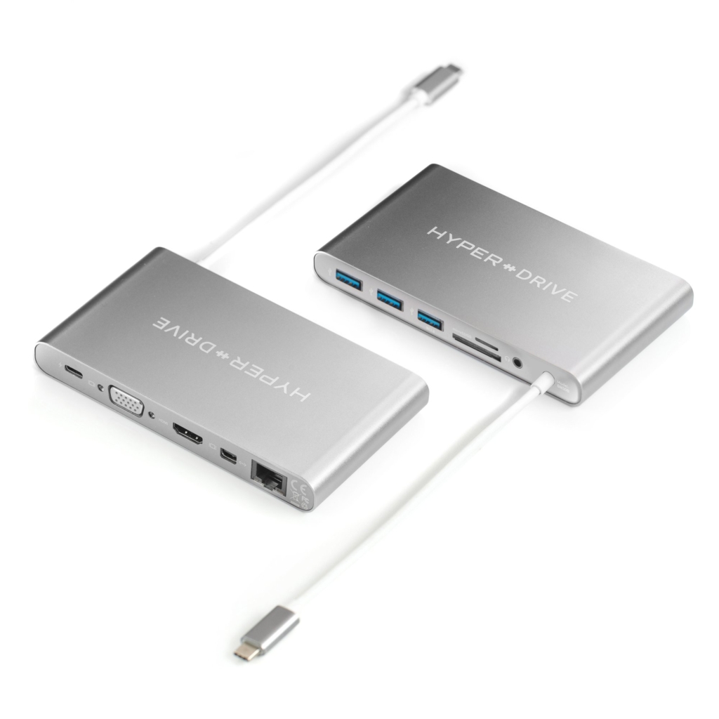 Cáp chuyển HyperDrive 11 in 1 Type-C to HDMI/VGA/LAN/USB-C/USB 3.0/SD/TF/Mini Displayport/jack 3.5mm - ảnh 2