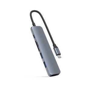 Cáp chuyển HyperDrive 6 in 1 Type-C to HDMI/USB-C/USB 3.0/SD/TF (HD22E)