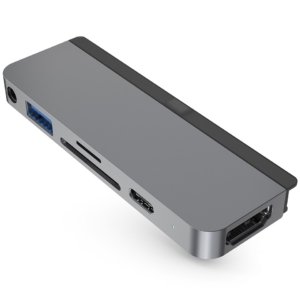 Cáp chuyển HyperDrive 6 in 1 Type-C to HDMI/USB 3.0/USB-C/SD/TF/jack 3.5mm (HD319B)