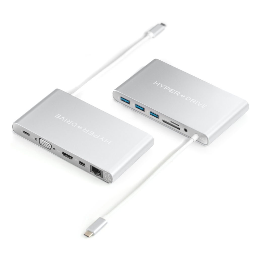 Cáp chuyển HyperDrive 11 in 1 Type-C to HDMI/VGA/LAN/USB-C/USB 3.0/SD/TF/Mini Displayport/jack 3.5mm - ảnh 3