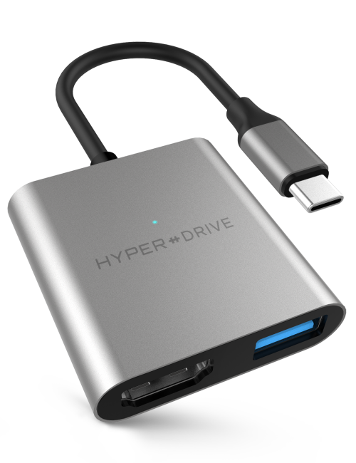 Cáp chuyển HyperDrive 3 in 1 Type-C to HDMI/USB 3.1 (HD259A) - ảnh 2