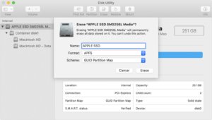 sử dụng Disk Utility 