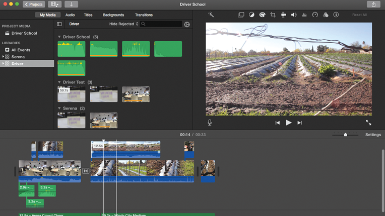 iMovie Timeline