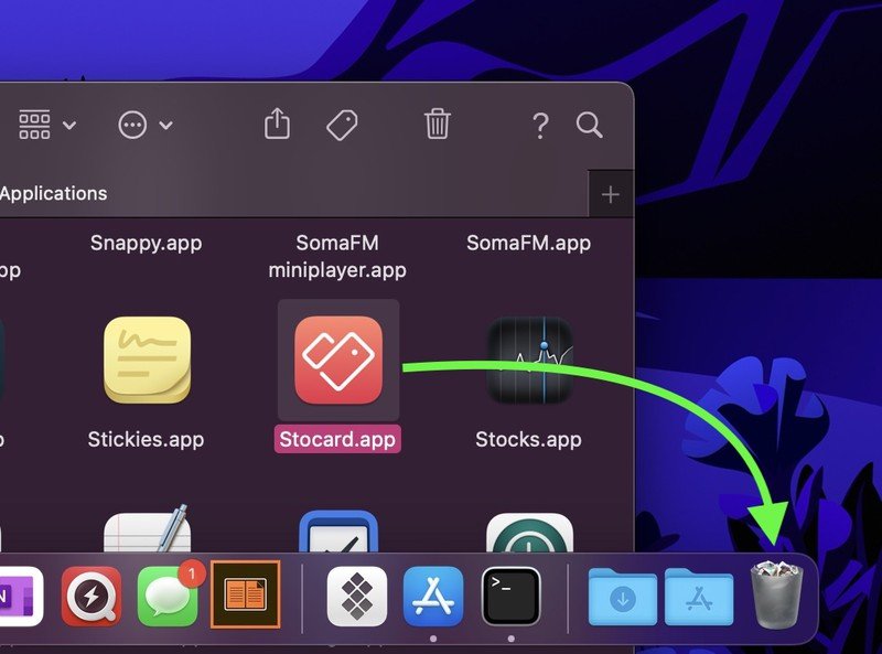 Xoá ứng dụng trên Mac M1