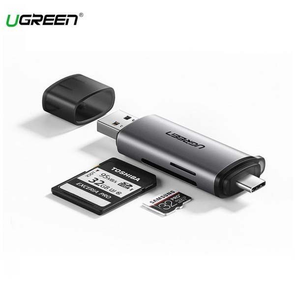 Đầu đọc thẻ SD, TF cổng Type-C, USB 3.0 Ugreen (50706) - ảnh 2