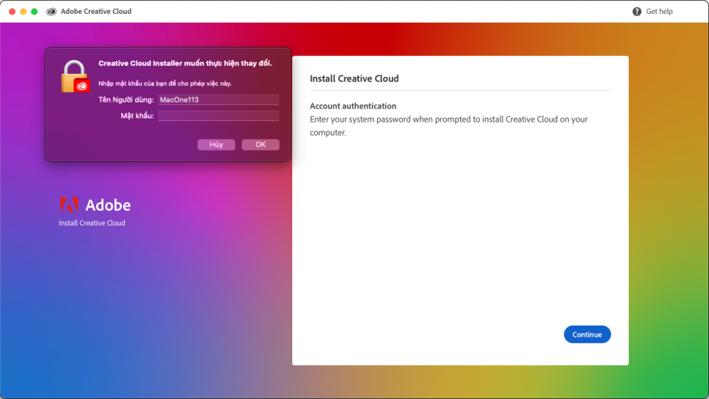 Cài Adobe Creative Cloud 2