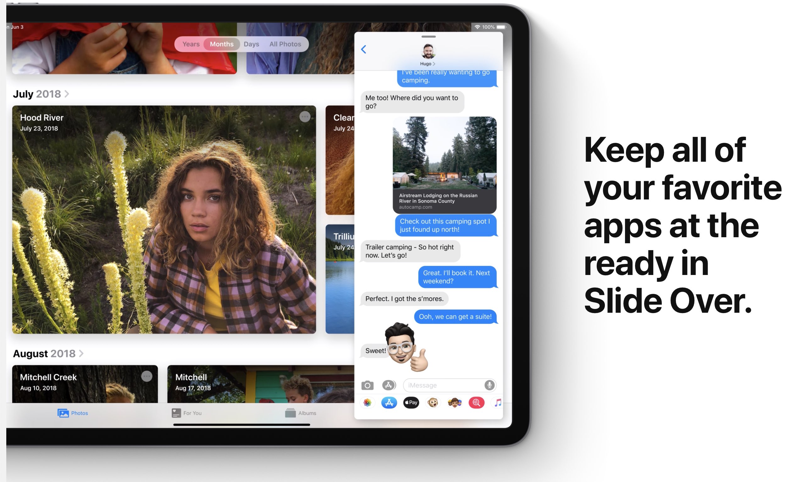 iPadOS Slide Over