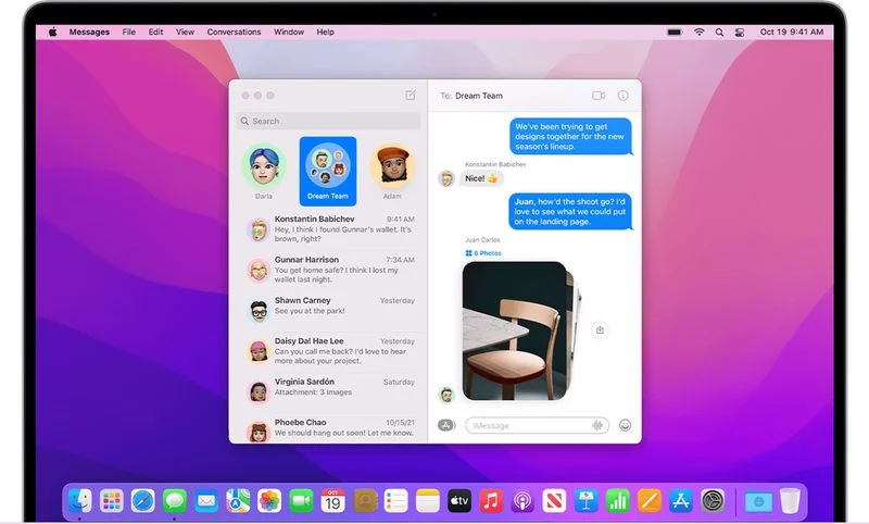 tin nhắn trên macOS