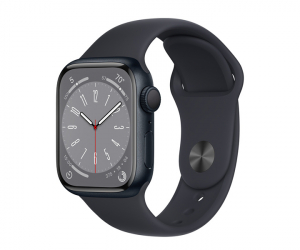 Apple Watch Series 8 Midnight Aluminum Case with Sport Band 45mm GPS – NEW