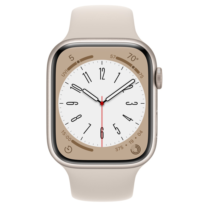 Apple Watch Series 8 Starlight Aluminum Case with Sport Band 45mm GPS – NEW - ảnh 2