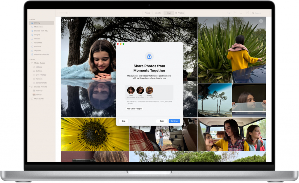 Iclould chia sẻ ảnh thư viện macOS Ventura