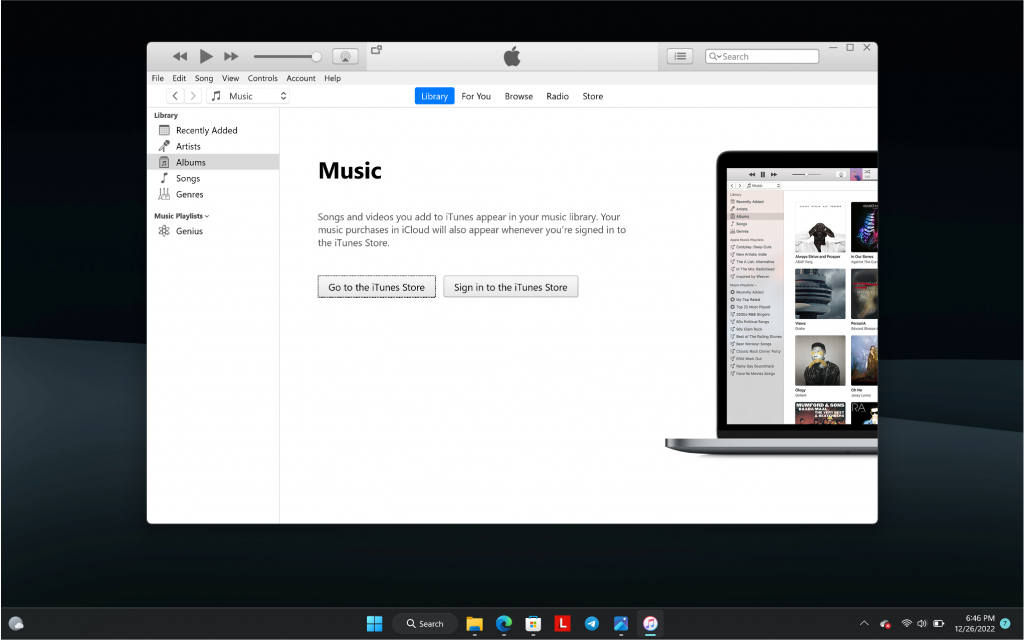 - Thông qua iTunes