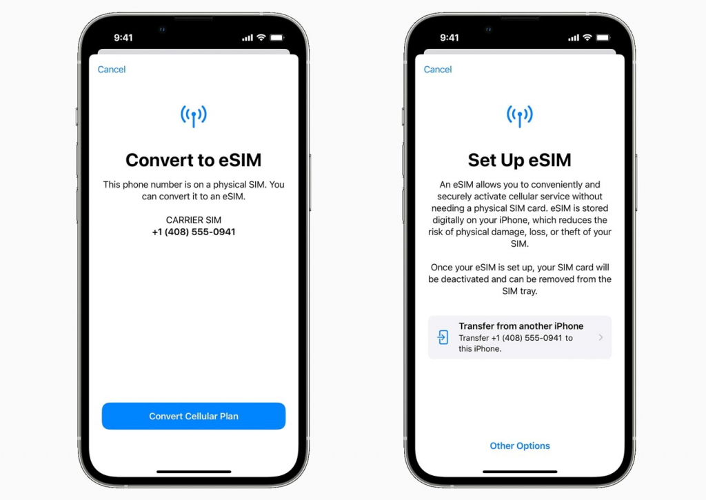 Kích hoạt eSIM mới