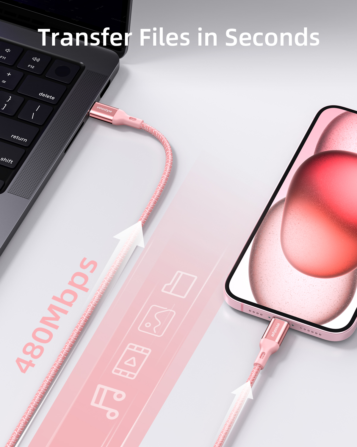 Cáp Innostyle PowerFlex USB-C to USB-C 1.5m 60W - ảnh 4