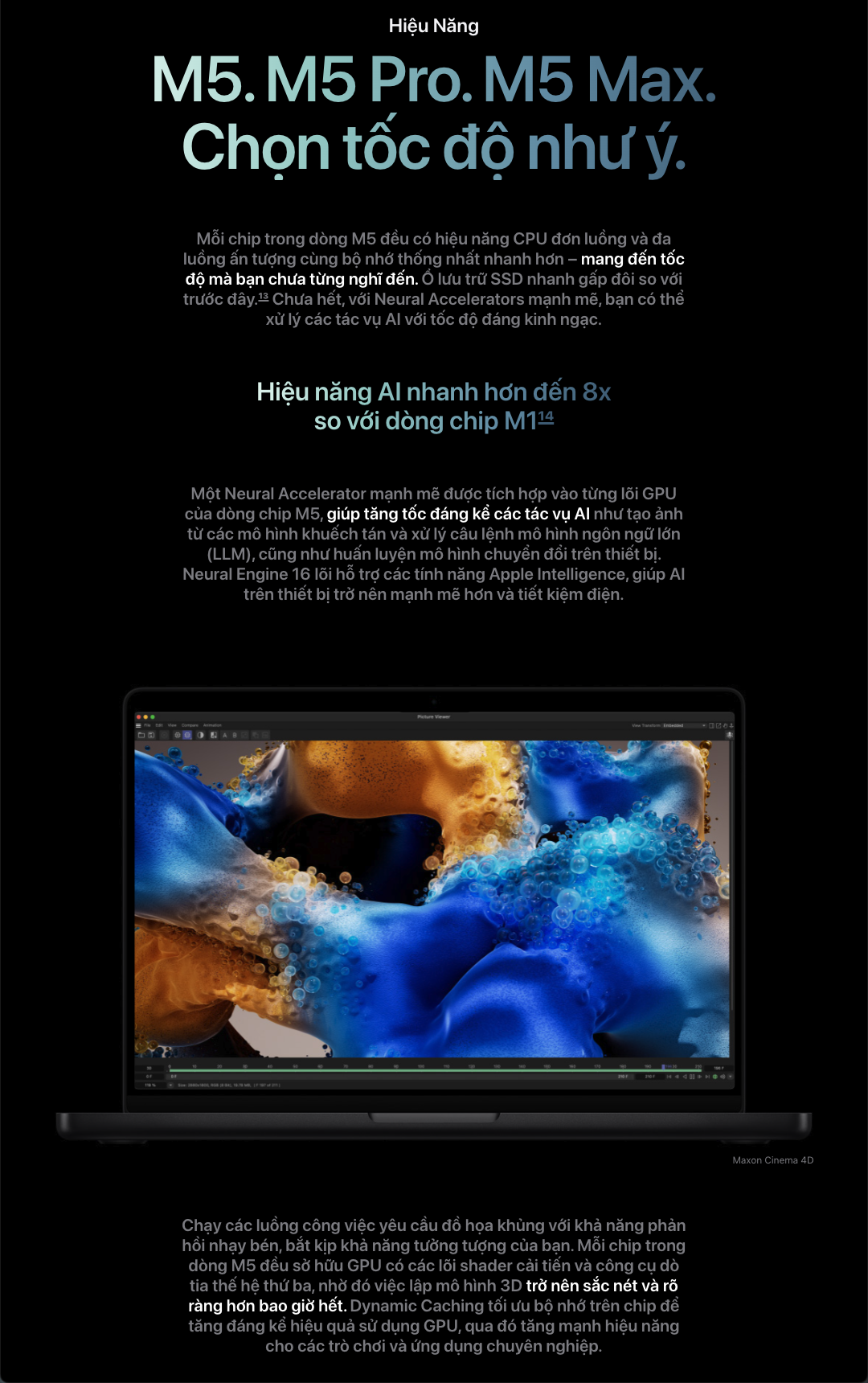 MacBook Pro 14 inch chip M5 10-CPU 10-GPU