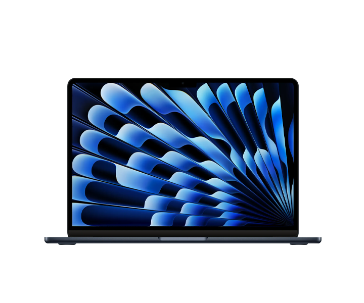 MacBook Air M3 13 inch màu xanh đêm nhìn chính diện