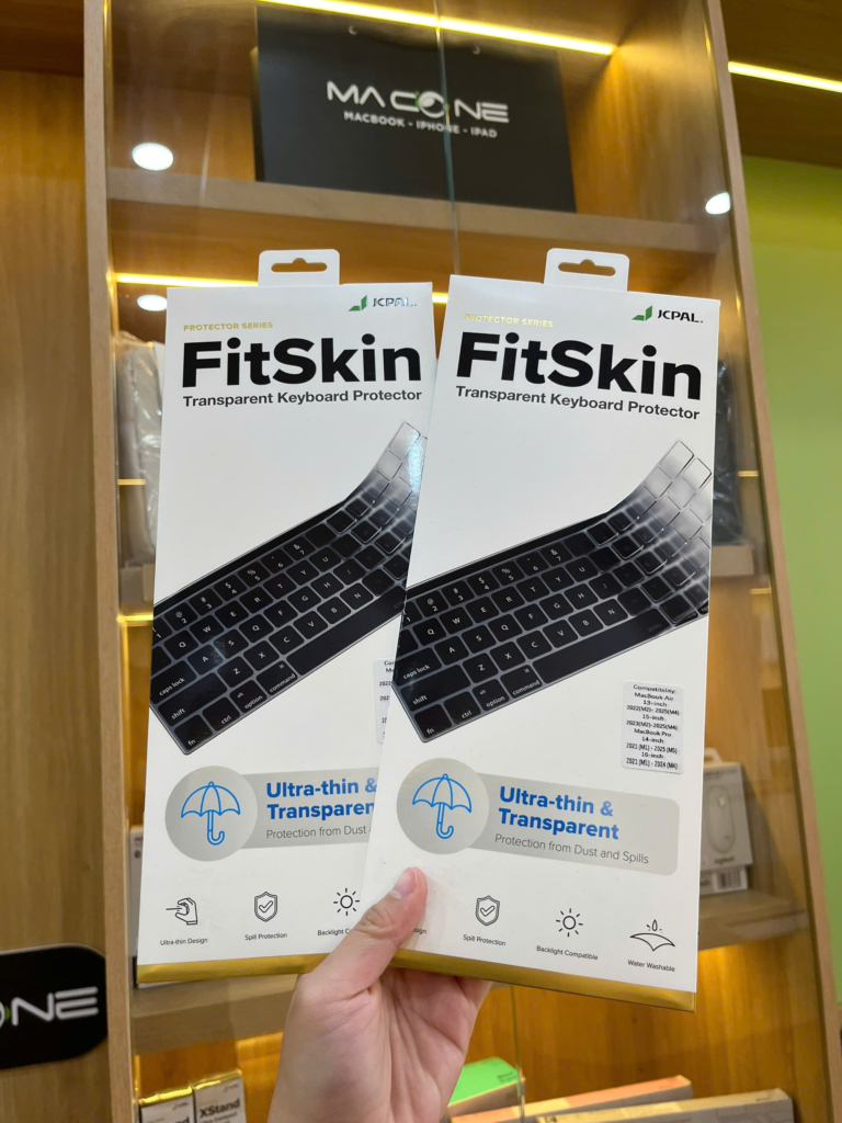 Phủ phím JCPAL Fitskin TPU MacBook Pro 14 inch/ 16 inch 2021/ Air 2022 – Trong Suốt - ảnh 2