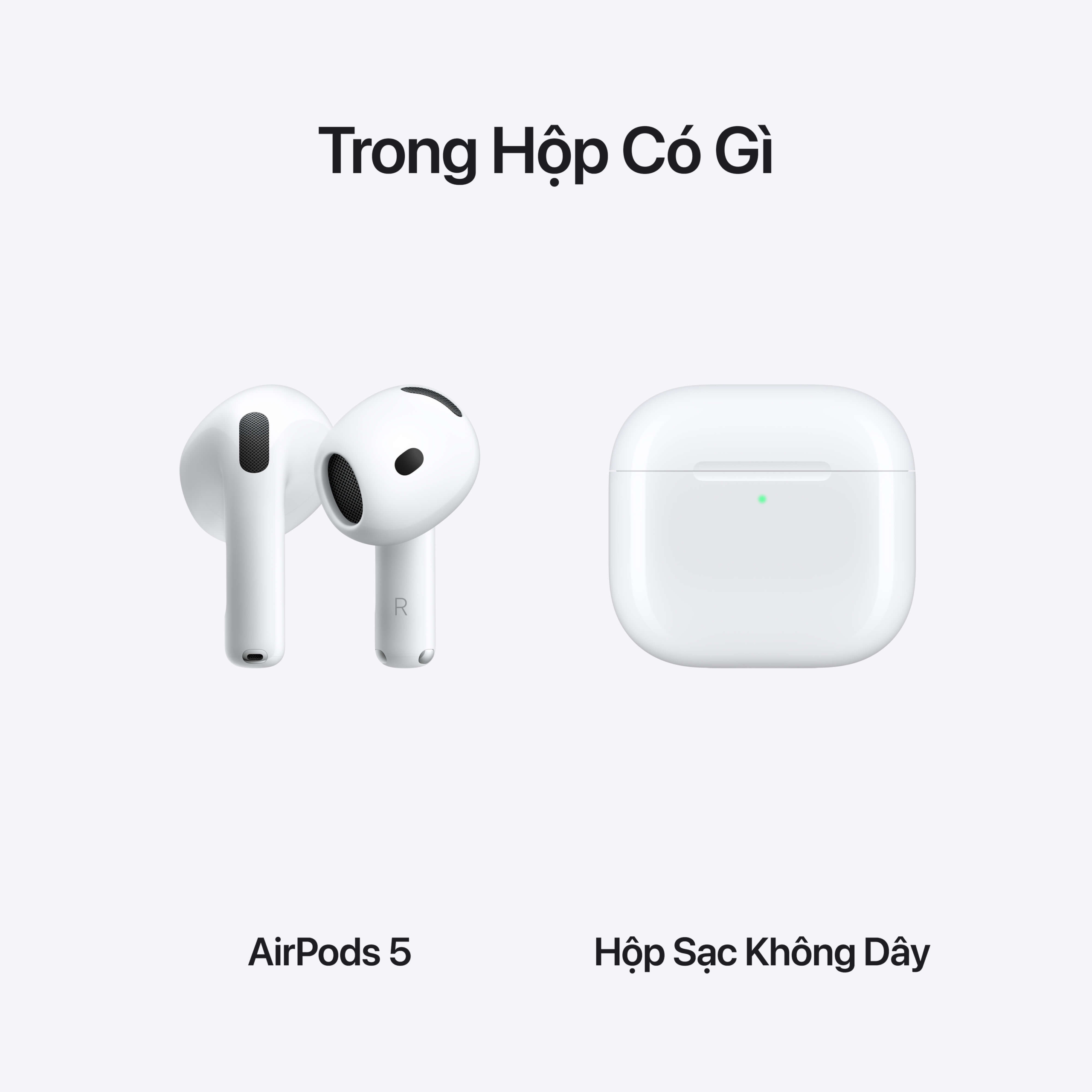 Tai nghe AirPods 5 Có Chủ Động Khử Tiếng Ồn Kèm Hộp Sạc Không Dây – NEW - ảnh 5