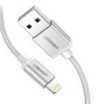 Cáp Ugreen USB 2.4A to Lightning dài 1M (60161) – Trắng bạc - ảnh 2