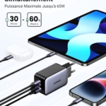 Củ sạc nhanh GaN 65W Ugreen 10335 CD244, 3 cổng, 2 USB-C và 1 USB Type-A - ảnh 2